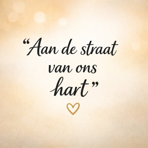 Aan de straat van ons hart