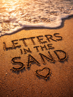 Letters in the sand