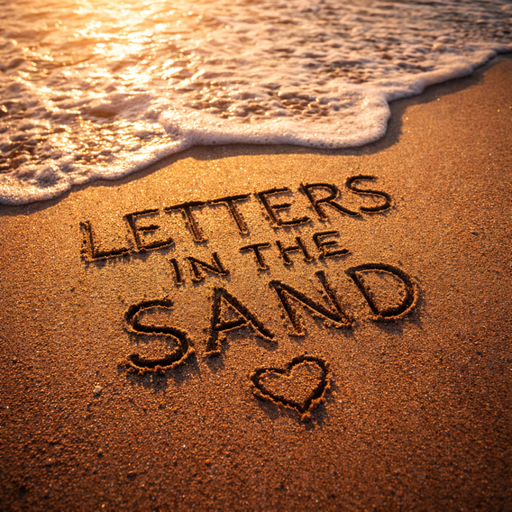 Letters in the sand